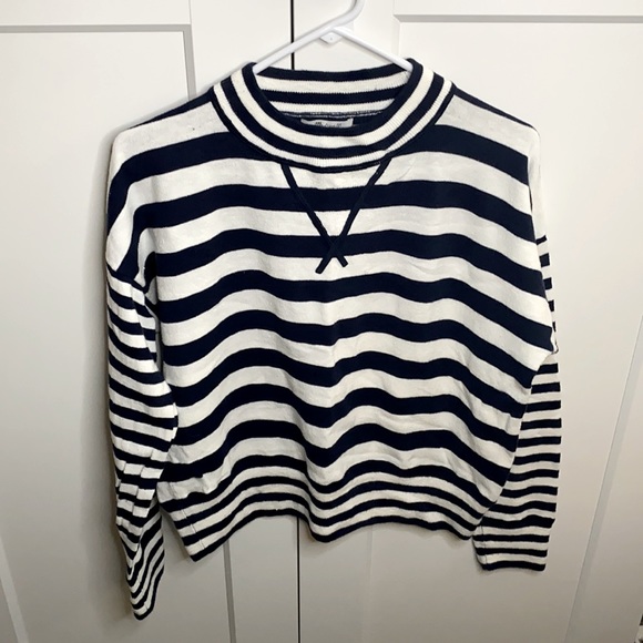 Madewell Sweaters - Madewell Women’s mock neck striped sweater